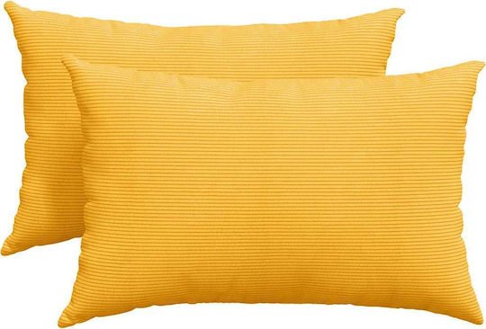 vidaXL Velvet Sofa Cushion Soft Yellow 40x60cm