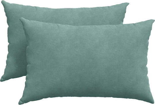 vidaXL Perna De Canapea Din Catifea Albastru Deschis 40x60cm