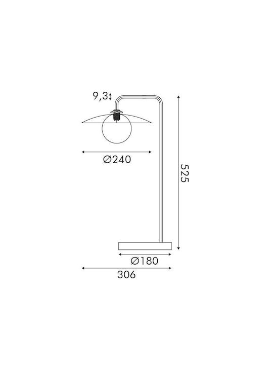 Aca Dekorative Lampe mit Fassung für G9 Lampe Gold