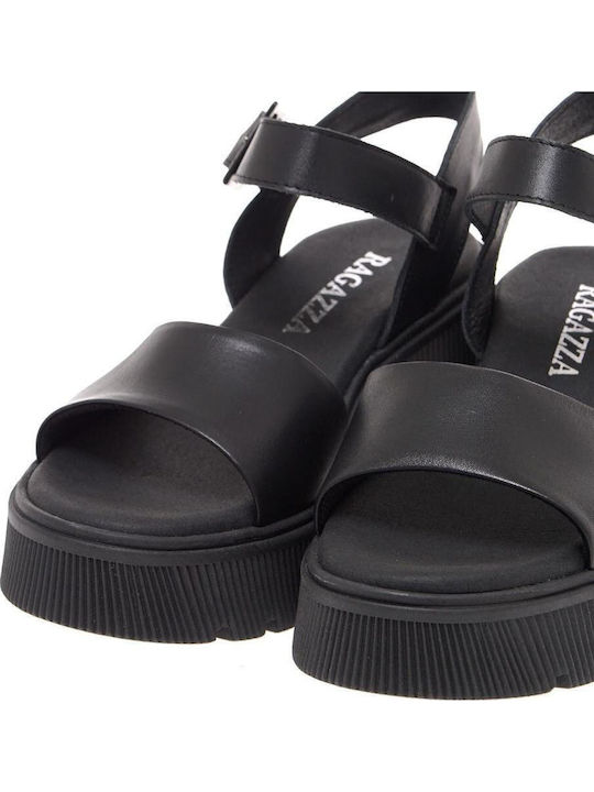 Leather Sandals Anatomic Black