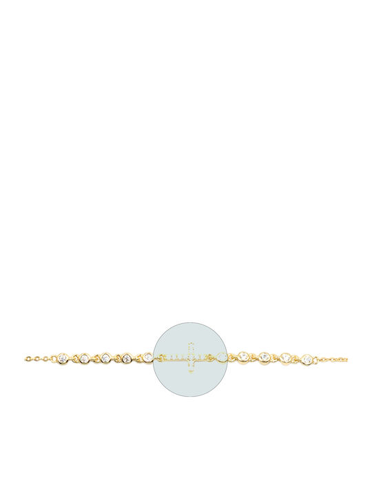 Poco Loco Women's Bracelet made of Silver Gold Plated