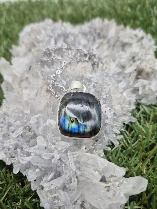 Halskette Lapis Lazuli – Halbedelstein Perlen Stahlkette