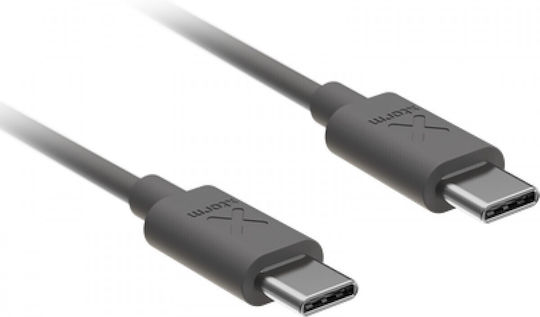 Xtorm USB 2.0 Cable USB-C male - USB-C 100W PD Γκρι 1m 100348