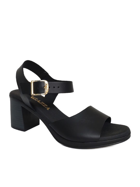 Leather Sandals Black