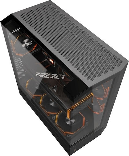 Darkflash DY460 Gaming Midi Tower Κουτί Υπολογιστή με Πλαϊνό Παράθυρο και ARGB Φωτισμό Μαύρο