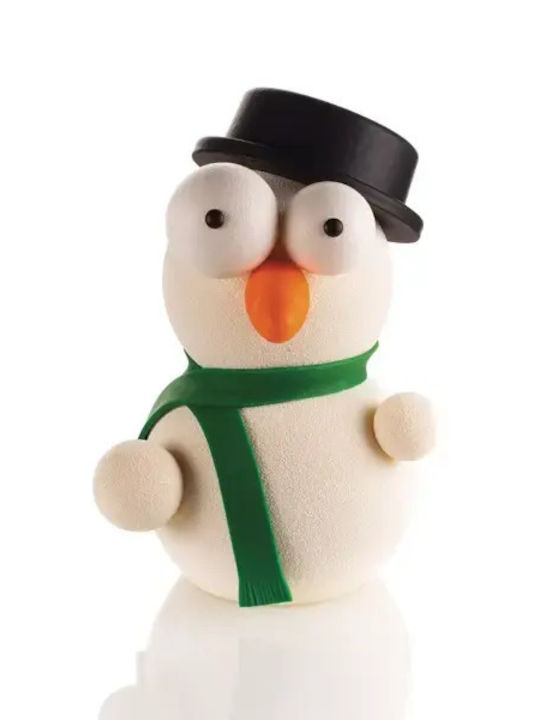 Silikomart 3D Snowman, Mr Snow by Raul Bernal Formă de Patiserie Plastic 3x3buc 1buc