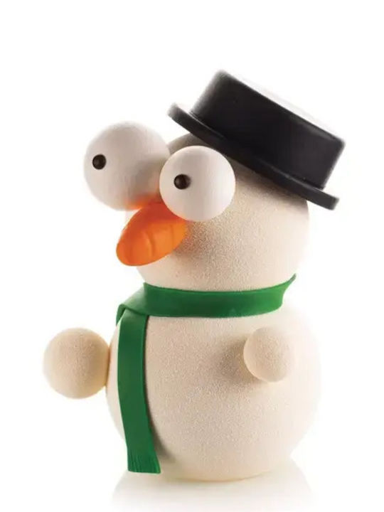 Silikomart 3D Snowman, Mr Snow by Raul Bernal Formă de Patiserie Plastic 3x3buc 1buc