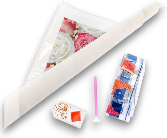 Nice Diamantiny Καμβάς Διακόσμησης “bunch Flowers” Πολύχρωμους Κρυστάλλους 96540 8+ Ετών