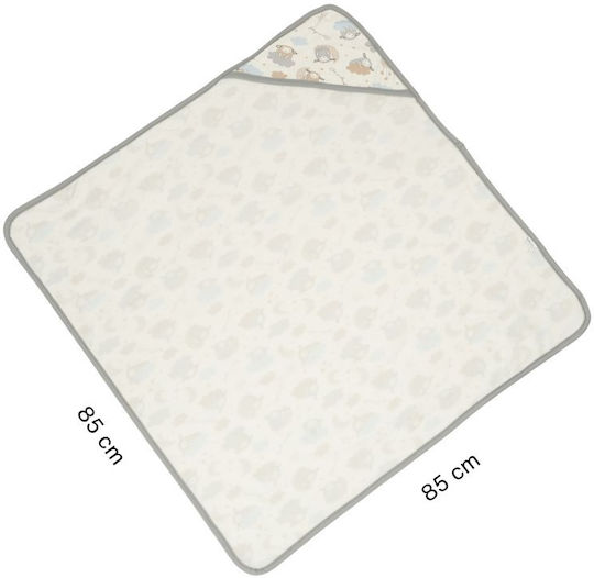 Kidizi Hässe-Wickeltuch Beige 85x85cm.