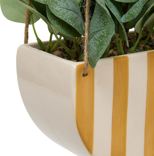 Artificial Plant Hanging Pot 21x10x27 A-s Cheri 210124 Yellow Ceramic