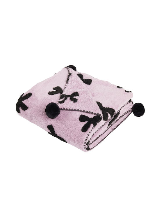 Das Home 1381 Fleece Blanket Sofa 130x170cm Lilac