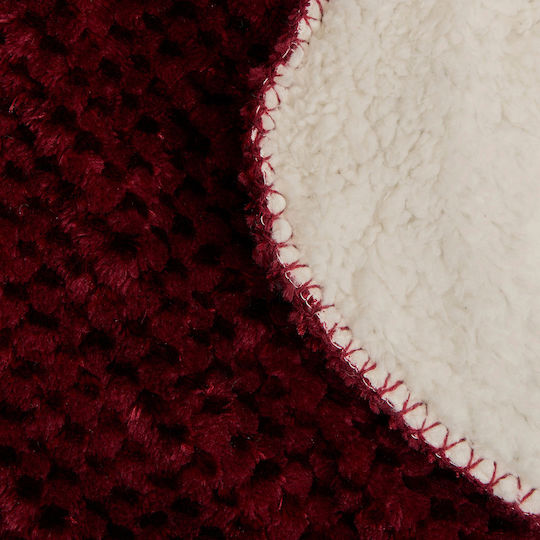 A-s Lyno Fleece Sofa Blanket 130x170cm Red