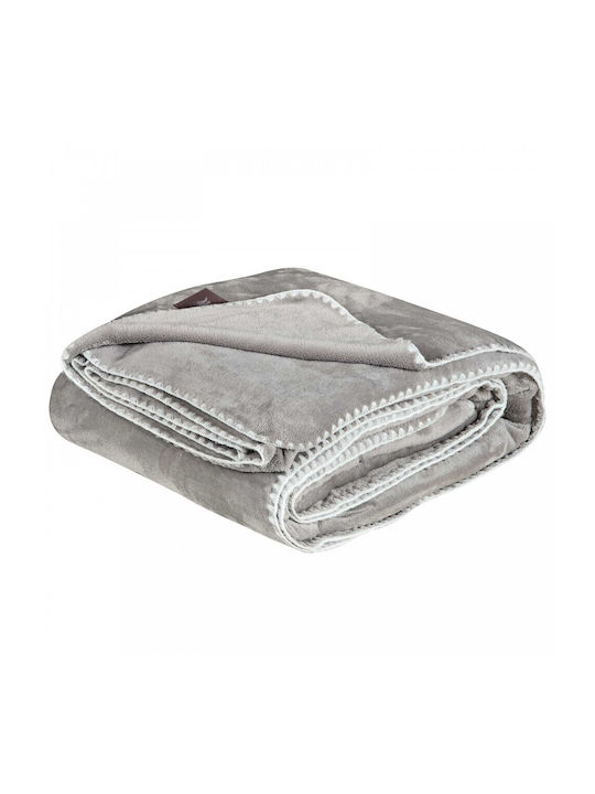 Greenwich Polo Club 4439 Κουβέρτα Fleece Μονή 170x240εκ. Grey