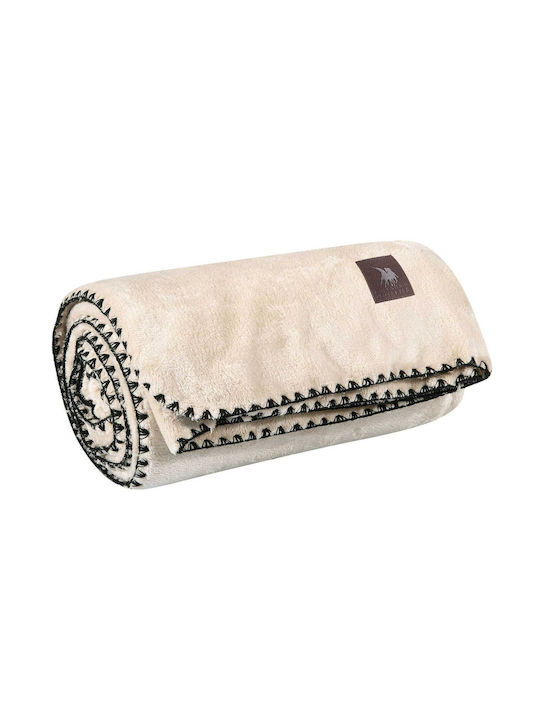 Greenwich Polo Club 4438 Κουβέρτα Fleece Καναπέ 130x170εκ. Beige