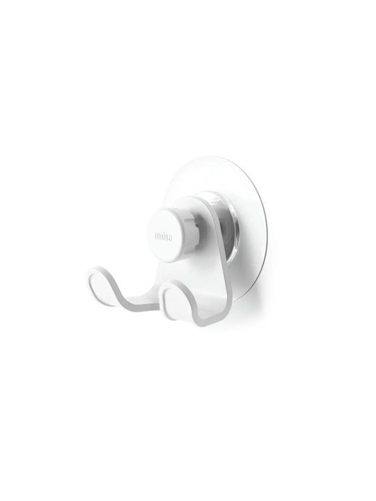 Umbra Flex Haken Badezimmer Doppelt Aufkleber ​8x6cm Weißes