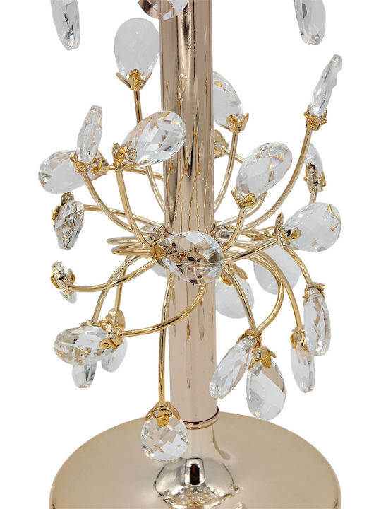 Keskor Candle Holder Metal in Gold Color 16x16x65cm 1pcs
