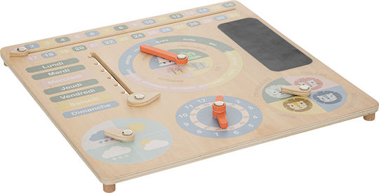 Educational Time Learning Game made of Wood