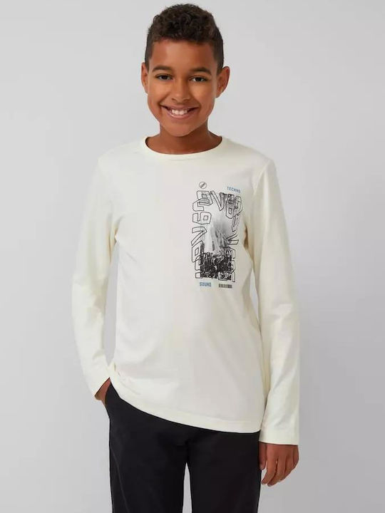 Kids' Shirt Long Sleeve Ecru