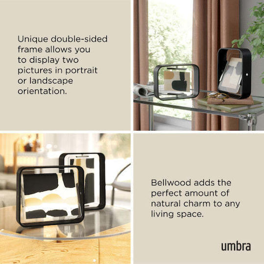 Umbra Wooden Photo Frame with Black Frame