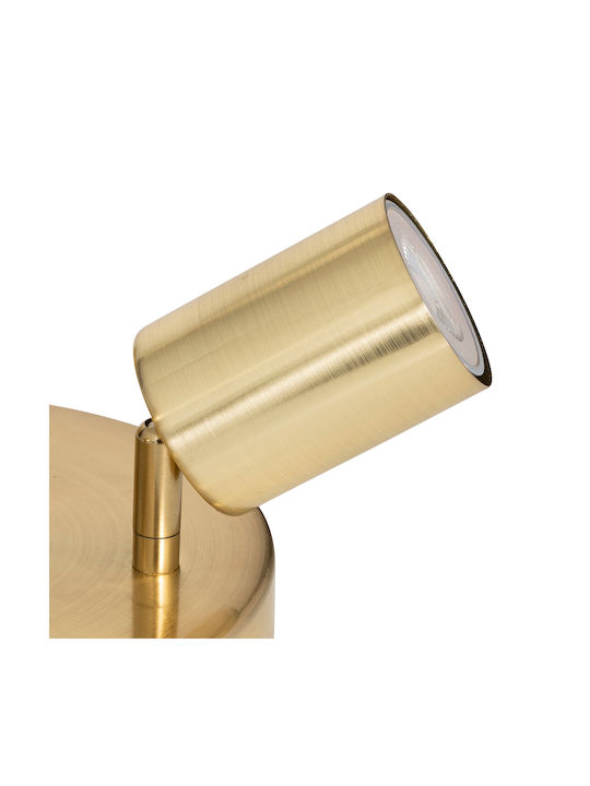 Dreifach Spot mit Fassung GU10 in Gold Farbe