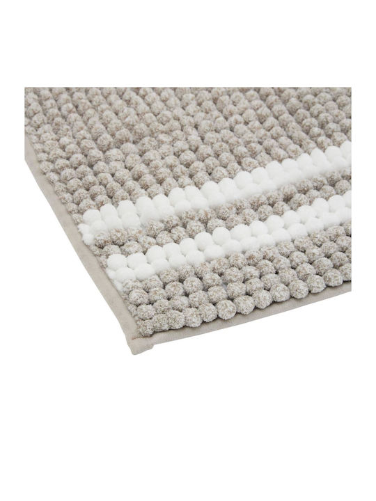 5Five Rutschfest Badematte Synthetisch,Polyester/Cotton/Leather Rechteckig 211426A Coffee 80x50cm