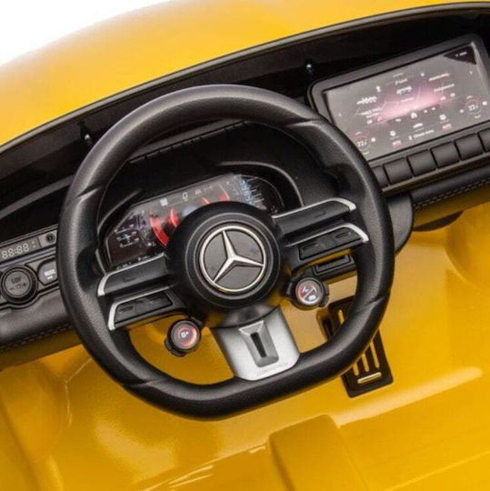 Mercedes AMG SL63 Două Locuri Cu Telecomandă Licențiat 12 Volți Galben