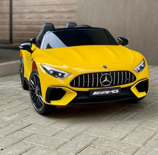 Mercedes AMG SL63 Două Locuri Cu Telecomandă Licențiat 12 Volți Galben