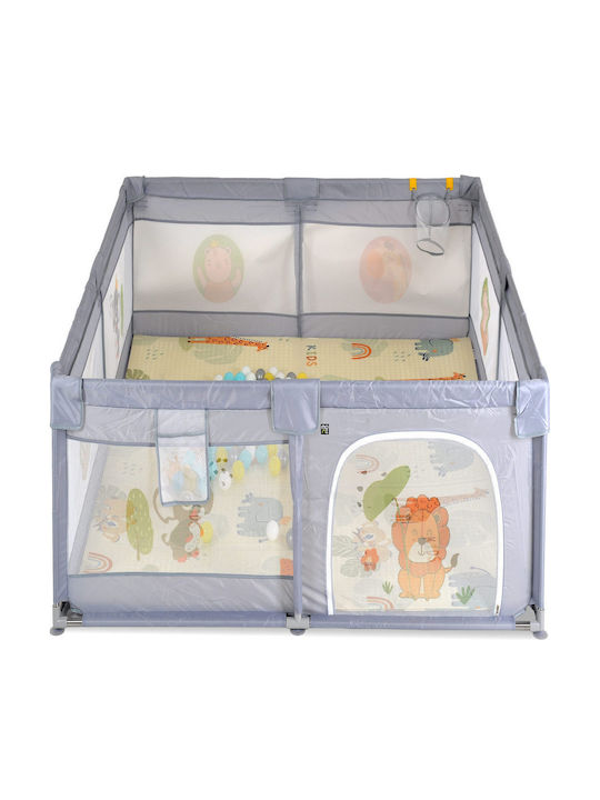 Cangaroo Parc cu Saltea Gri 120x120cm