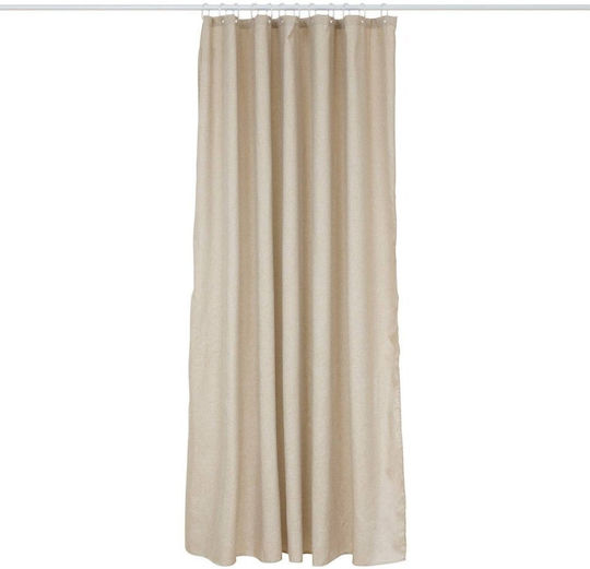 5Five Shower Curtain 180x180cm Beige