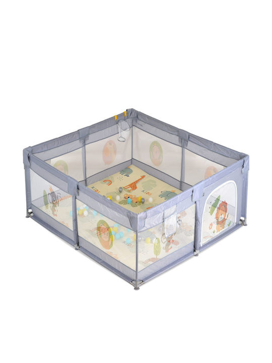 Cangaroo Parc cu Saltea Gri 120x120cm