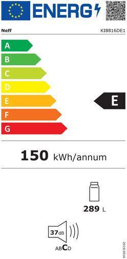 Neff 289лт В177.2xШ55.8xД54.5см. Бял KI8816DE1