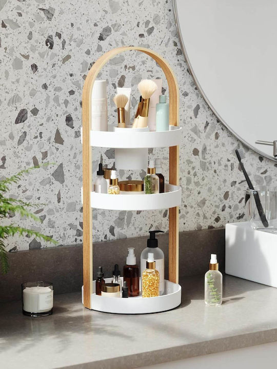 Umbra Bellwood Cosmetics Organization Stand With Levels White 50x20x20cm