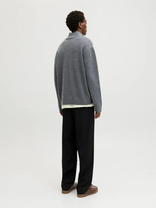 D.k Langarm Pullover Grau