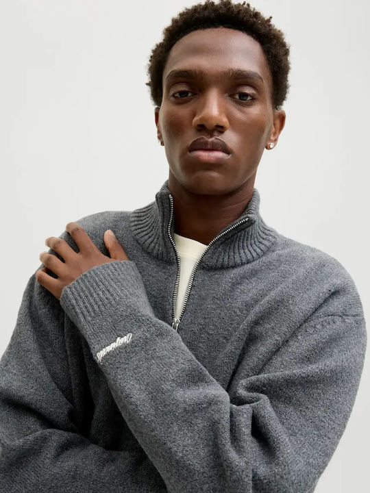 D.k Langarm Pullover Grau