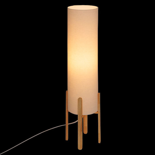 Floor Lamp H107cm. with Socket for Bulb E27 Beige