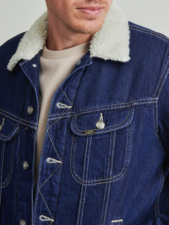 Sherpa Jeansjacke Jacke Blau