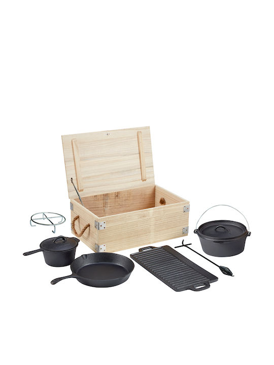 Barbecue Tool Set Jamestown Cast Iron 6pcs