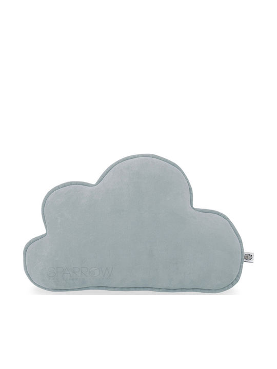 Sparrow Kids Decorative Pillow Gray Cloud Pillow Light Grey 40x27cm