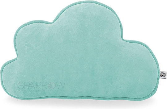 Sparrow Kinder Wurfkissen Grau Wolke-Kissen Leichtgrau 40x27cm