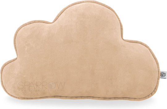 Sparrow Kinder Wurfkissen Grau Wolke-Kissen Leichtgrau 40x27cm