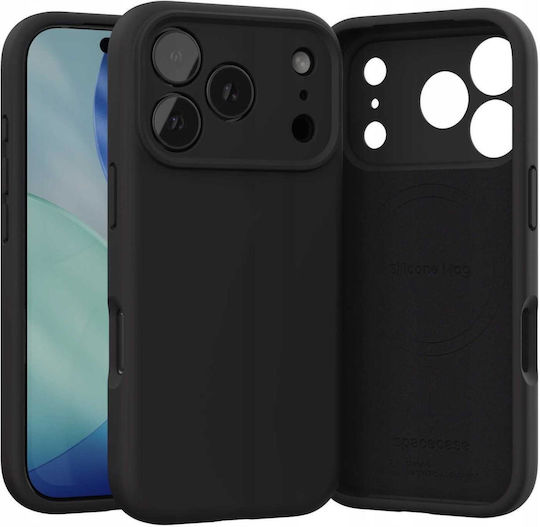 Spacecase Silicone Back Cover Σιλικόνης Μαύρο (iPhone 17 Pro Max)