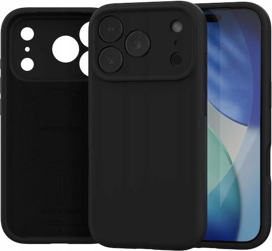 Spacecase Silicone Back Cover Σιλικόνης Μαύρο (iPhone 17 Pro Max)