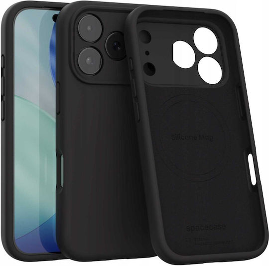 Spacecase Silicone Back Cover Σιλικόνης Μαύρο (iPhone 17 Pro Max)