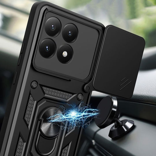Tech-Protect Camshield Pro Задна корица Силикон / Пластмаса Черен (Xiaomi 15T)