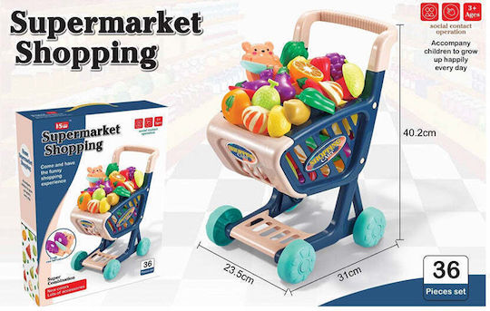Количка Super Market Режящи Плодове 43x33см 36бр