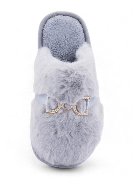 Winter Women's Slippers Gray