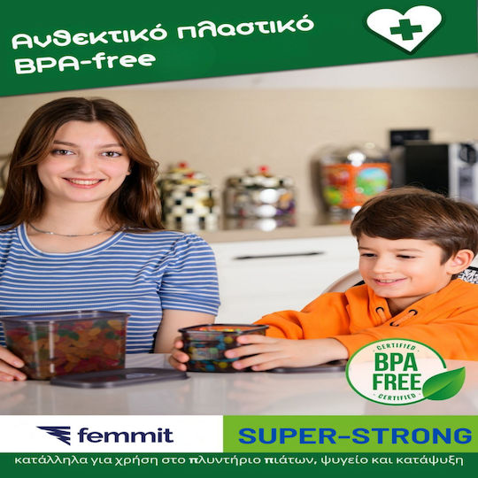 Femmit Σετ 12 Βάζα Αποθήκευσης Τροφίμων Μπαχαρικών 400 ml με Αεροστεγές Καπάκι Πλαστικό BPA Free