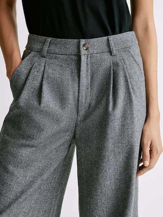 Damen Stoff Hose Gray