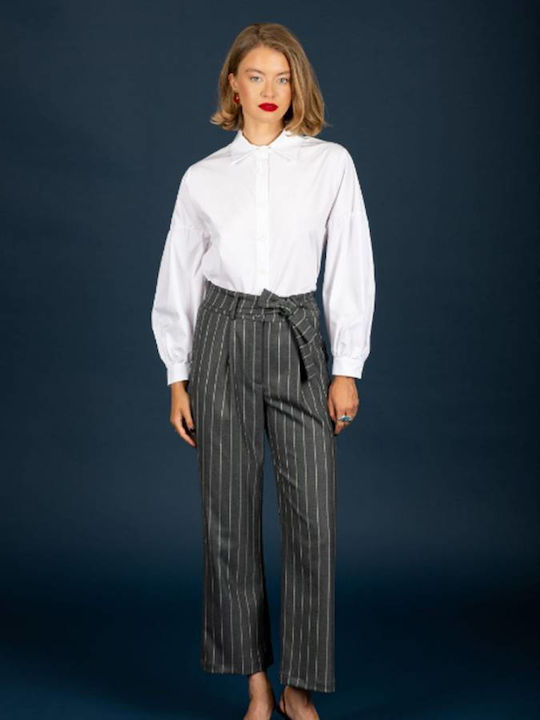 Women's Fabric Trousers Grey