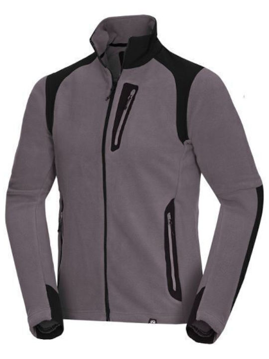 Men's Fleece Cardigan Grey
